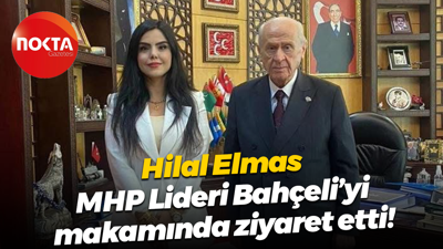 Hilal Elmas, MHP Lideri Devlet Bahçeli’yi makamında ziyaret etti!