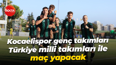 Kocaelispor genç takımları Türkiye milli takımları ile maç yapacak