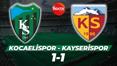 Kocaelispor – Kayserispor: 1-1 (MAÇ SONUCU)