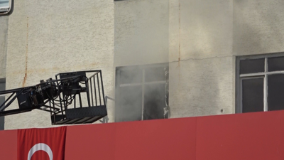 Antalya'da tekstil atölyesi yangını!