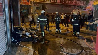 Giyim mağazasına molotoflu saldırı