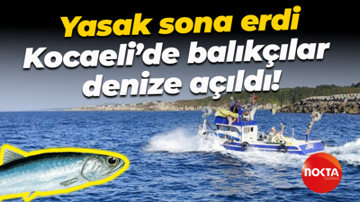 Yasak sona erdi… Kocaeli’de balıkçılar denize açıldı!