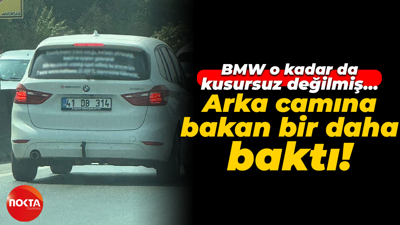 Kocaeli'de ilginç olay: Arka camına bakan bir daha baktı!
