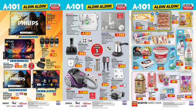 04 EYLÜL PERŞEMBE A101 AKTÜEL ÜRÜNLER KATALOĞU Singer Dikiş Makinesi, Volta Araba Geldi