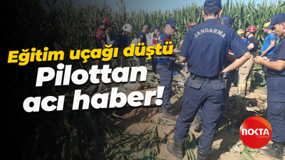 Eğitim uçağı düştü: Pilottan acı haber!