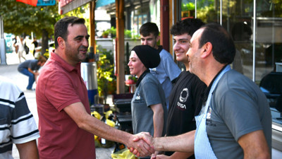 Yasin Özlü'den esnaf ziyareti