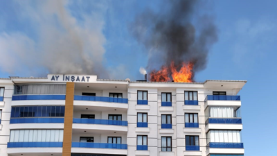 Konya'da yangın paniği!