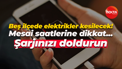 Kocaeli 5 ilçede elektrikler kesilecek! Mesai saatlerine dikkat, şarjınızı doldurun