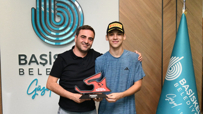 Yasin Özlü, milli sporcu Kadir Erbay’ı ağırladı