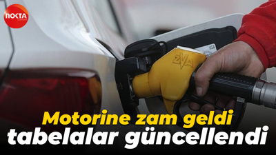 Motorine zam geldi, tabelalar güncellendi