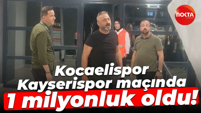 Kocaelispor, Kayserispor maçında 1 milyonluk oldu!