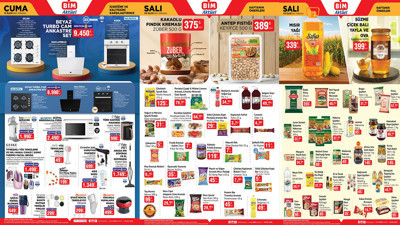 BİM 9-12 EYLÜL AKTÜEL ÜRÜNLER KATALOĞU 2025 Bu Salı ve Cuma Dik Süpürge, Ankastre Set, Ağız Duşu Var