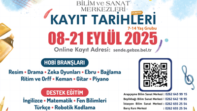 Bilim ve sanata yolculuk başlayacak! Kayıt tarihleri açıklandı