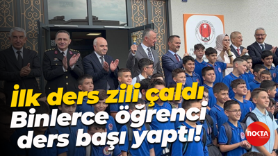 İlk ders zili çaldı: Binlerce öğrenci ders başı yaptı!