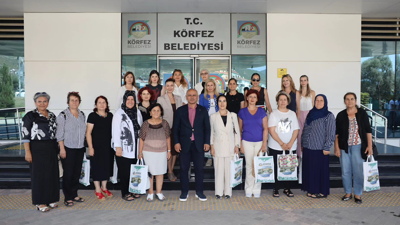 Kadın muhtarlardan Körfez Belediyesi'ne ziyaret