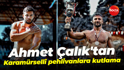 Ahmet Çalık'tan Karamürselli pehlivanlara kutlama