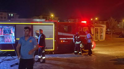 Alev topuna dönen piknik tüpü korkuttu!