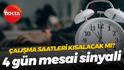 Çalışma saatleri kısalacak mı? 4 gün mesai sinyali...