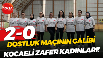 Dostluk maçının galibi Kocaeli Zafer Kadınları! 2-0