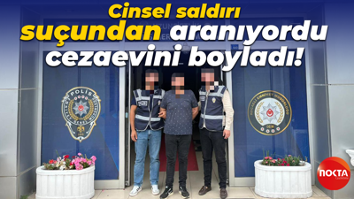 Cinsel saldırı suçundan aranıyordu, cezaevini boyladı!