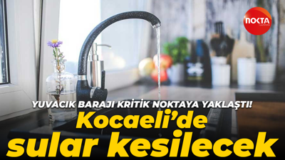 İSU Kocaeli'nin su kesinti listesini duyurdu!