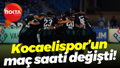 Kocaelispor’un maç saati değişti!