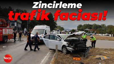 Samsun'da zincirleme trafik faciası: Birçok yaralı var!