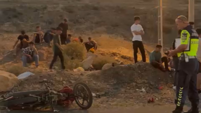 Devrilen motosikletin sürücüsünden acı haber!