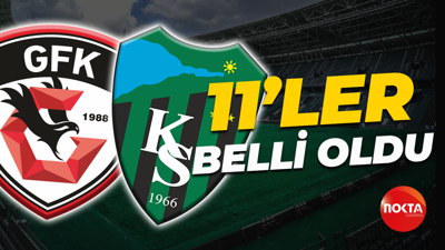 Gaziantep FK - Kocaelispor maçında 11’ler belli oldu