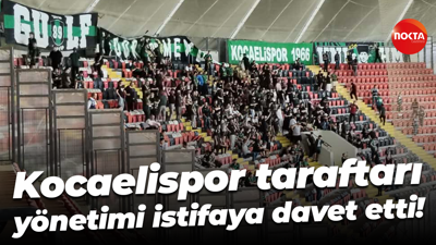 Kocaelispor taraftarı yönetimi istifaya davet etti!