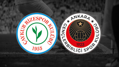 ÇAYKUR RİZESPOR - GENÇLERBİRLİĞİ MUHTEMEL 11: Çaykur Rizespor - Gençlerbirliği Maçı Hangi Kanalda?