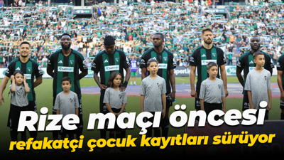 Rize maçı öncesi refakatçi çocuk kayıtları sürüyor