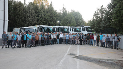 Bünyamin Çiftçi, temizlik personellerini mesaiye uğurladı
