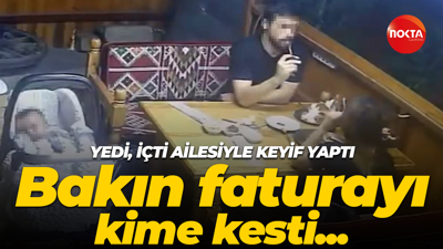 Restoranda şok eden olay: Ailesiyle yedi içti, hesabı işletmeye kesti!