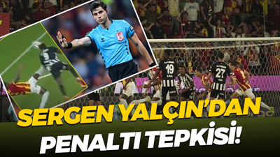 Beşiktaş - Göztepe maçında tartışmalı pozisyon... Sergen Yalçın'dan penaltı tepkisi!