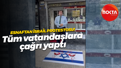 Kocaelili esnaftan İsrail protestosu! Tüm vatandaşlara çağrı yaptı
