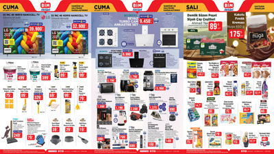 BİM 23-26 Eylül Aktüel Kataloğu 2025 Turbo Cam Ankastre Set, Kahve Makinesi, Yüz Masaj Aleti Geliyor