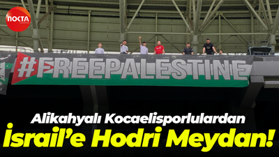 Alikahyalı Kocaelisporlulardan İsrail’e Hodri Meydan!