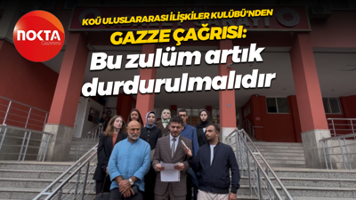 KOÜ Uluslararası İlişkiler Kulübü'nden Gazze çağrısı: Bu zulüm artık durdurulmalıdır