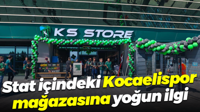 Stat içindeki Kocaelispor mağazasına yoğun ilgi