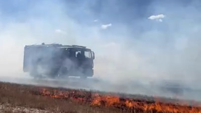 Tekirdağ'da anız yangını!