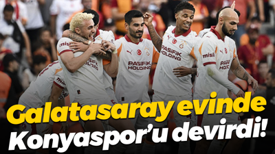 Galatasaray evinde Konyaspor’u devirdi: 3-1