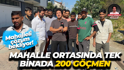 Mahalleli çözüm bekliyor! Mahalle ortasında bir binada 200 göçmen