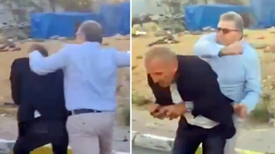 Usulsüzlüğü görüntüleyen gazetecilere yumruklu saldırı!