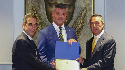 Sadettin Saran, Ali Koç'tan mazbatasını aldı