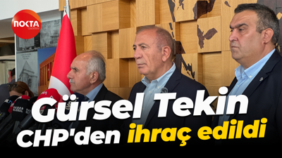 Gürsel Tekin CHP'den ihraç edildi