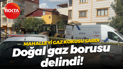 Kocaeli'de doğal gaz borusu delindi!