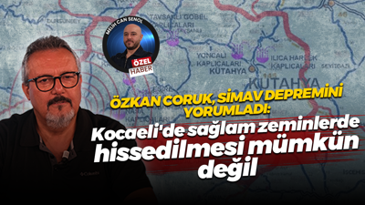 Özkan Coruk'tan Simav depremi yorumu: Kocaeli'de sağlam zeminlerde hissedilmesi mümkün değil