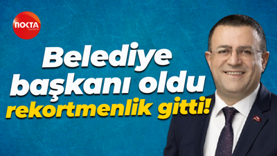 Belediye başkanı oldu, rekortmenlik gitti!