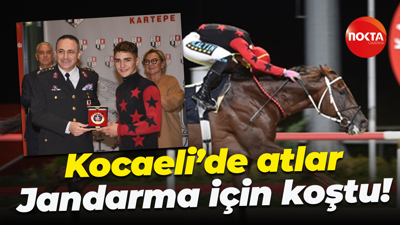 Kocaeli’de atlar Jandarma için koştu!